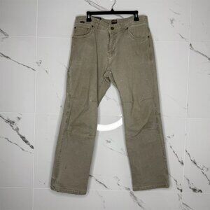 KUHL Men's Cargo Hiking Pants Beige Size 34x30 Relaxed Fit Canvas